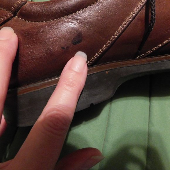 Men's VENTURINI gorgeous & supple Italian leather square toe brown shoes GUC 11 - Picture 7 of 14